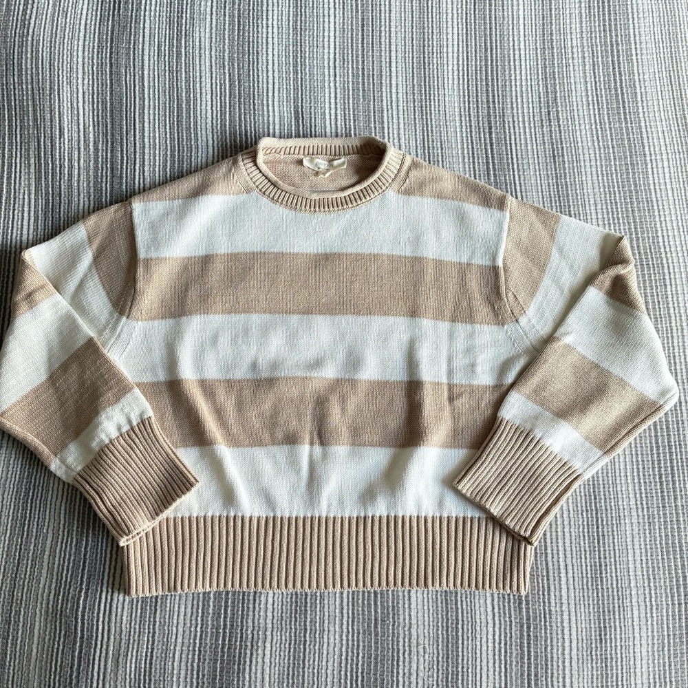 BRIT.NY Striped Cotton Sweater